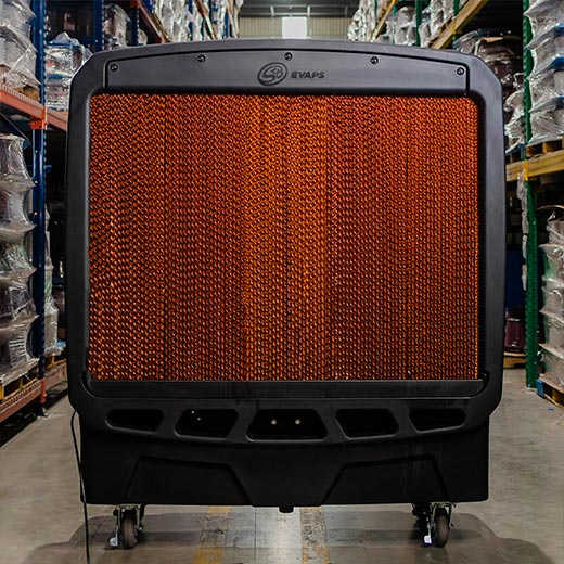 SB Evaps Evaporative Cooler, Front View, Medium Size