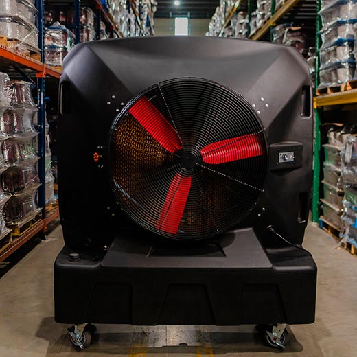 SB Evaps Evaporative Cooler, Medium Size, Back View