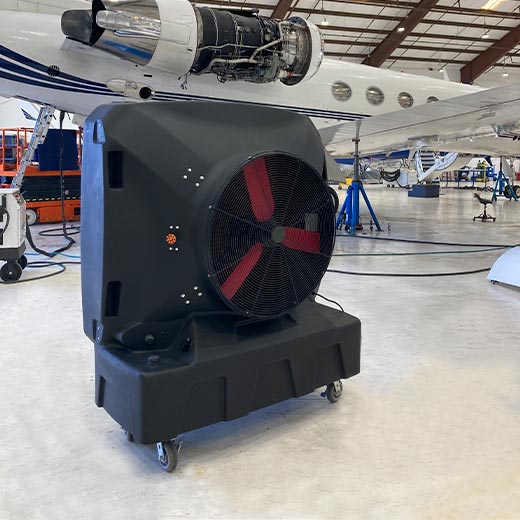 SB Evaps Evaporative Cooler Medium Size at an Aviation Center 