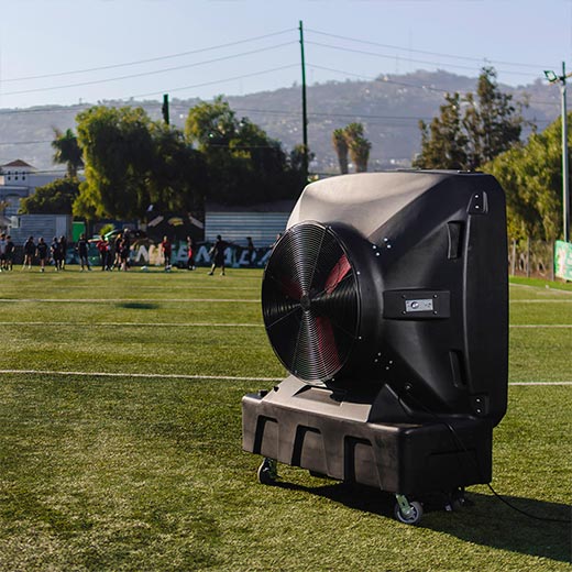 SB Evaps Evaporative Cooler, Medium Size, at an outdoor space 
